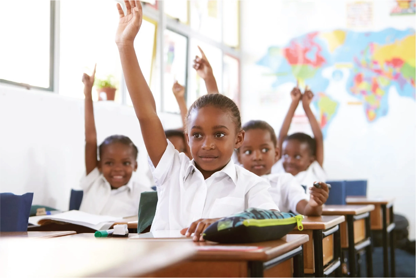 Students learning in classroom at Kare Educational Centre Kamulu Nairobi